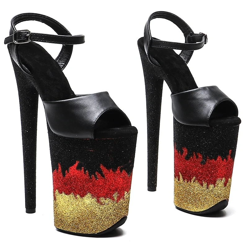 LAIJIANJINXIA New 23CM/9inches Matte PU Upper Fashion Sexy Exotic High Heel Platform Party Sandals Pole Dance Shoes 083
LAIJIANJINXIA New 23CM/9inches Matte PU Upper Fashion Sexy Exotic High Heel Platform Party Sandals Pole Dance Shoes 083