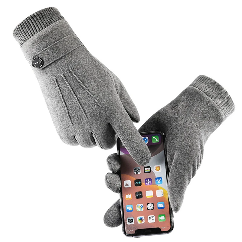 Winter Keep Warm Touch Screen Plus Velvet Inside Mens Gloves Fashion Simple Cold Protection Thicken Man Outdoor Gloves
Winter Keep Warm Touch Screen Plus Velvet Inside Mens Gloves Fashion Simple Cold Protection Thicken Man Outdoor Gloves
