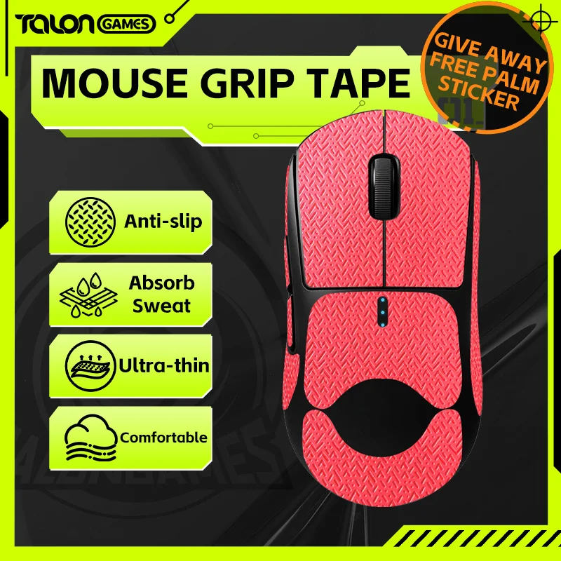 TALONGAMES Mouse Grip Tape Lizard Lkin Texture For Logitech GPRO Wireless,Palm Sweat Absorption,All Inclusive Anti-Slip Tape(R)
TALONGAMES Mouse Grip Tape Lizard Lkin Texture For Logitech GPRO Wireless,Palm Sweat Absorption,All Inclusive Anti-Slip Tape(R)