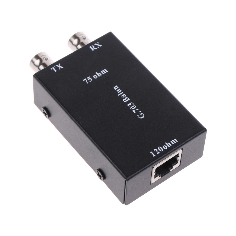 

2.048Mbps G703 Coaxial BNC to RJ45 Transmitter, Converter, to Unbalance, 75 ohm to 120 ohm impedance