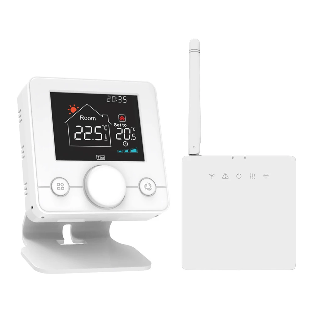 WiFi Smart Thermostat Temperature Control For Tuya Wall-hung Boiler Temperature Plumbing Gas Boiler Wireless Thermostat
WiFi Smart Thermostat Temperature Control For Tuya Wall-hung Boiler Temperature Plumbing Gas Boiler Wireless Thermostat