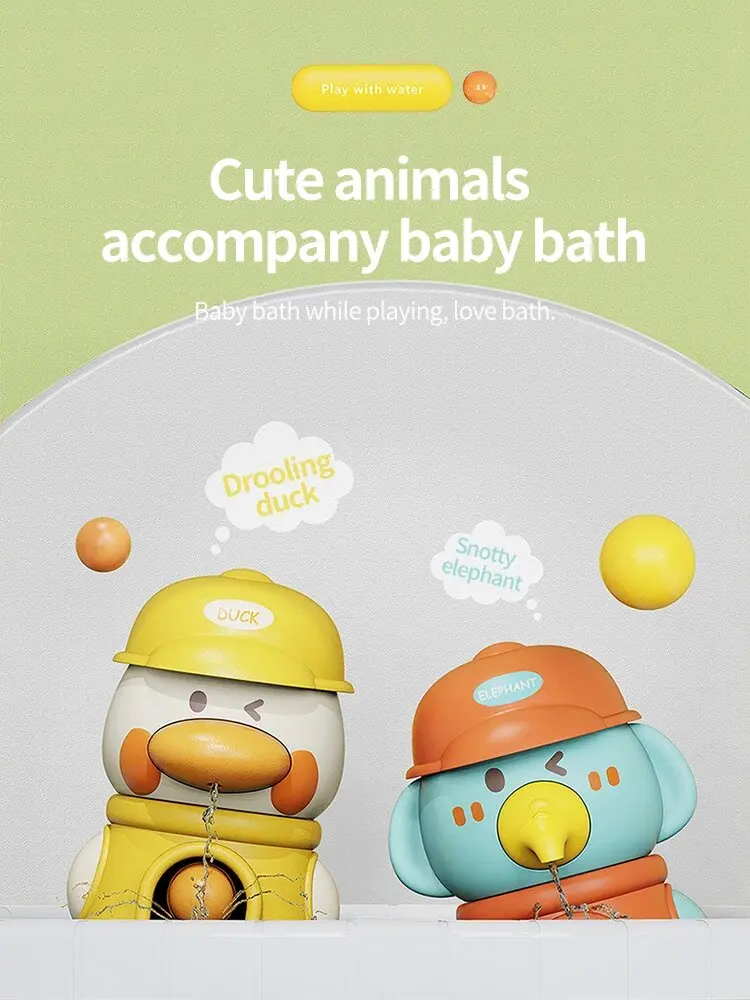Bath Bathtub Toys for Toddlers 1 2 3 Years Old Duck Rotatable Waterwheel Bathroom Strong Suckers Water Scoop Fun Bath Toys Gifts Bath Bathtub Toys for Toddlers 1 2 3 Years Old Duck Rotatable Waterwheel Bathroom Strong Suckers Water Scoop Fun Bath Toys Gifts