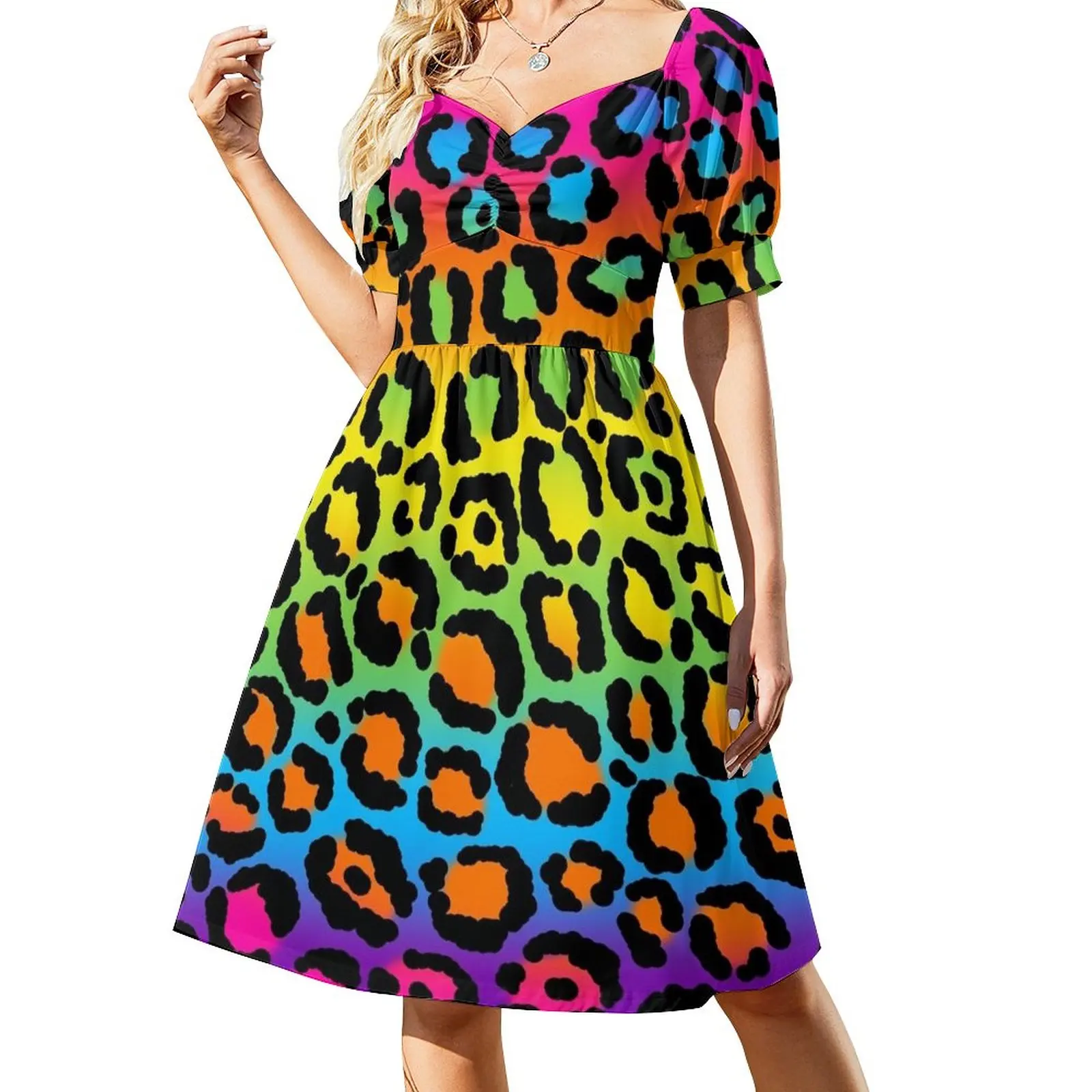 1997 Neon Rainbow Leopard Print Dress dress party night summer dresses for women 2023
1997 Neon Rainbow Leopard Print Dress dress party night summer dresses for women 2023