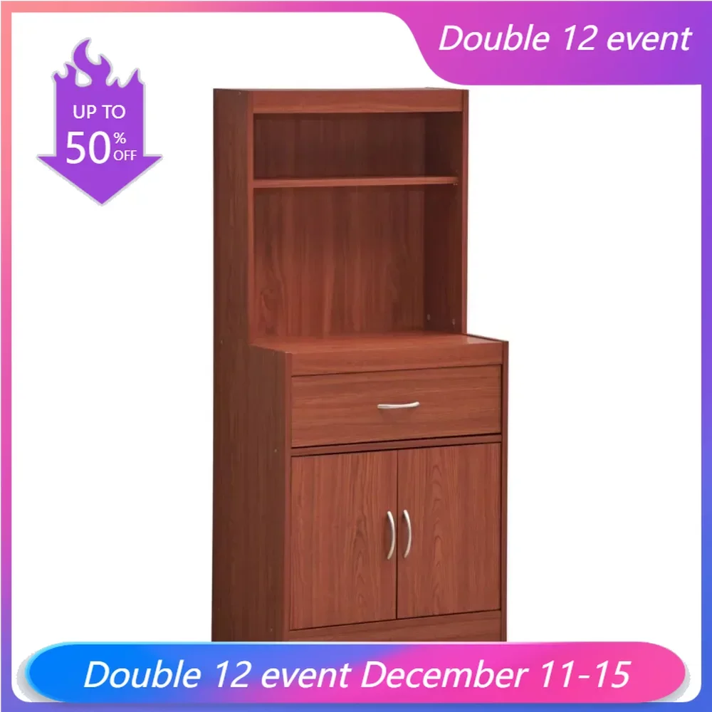 54" Tall Open Shelves, 1-Drawer and Bottom Enclosed Storage Kitchen Cabinet Living Room Cabinets
54" Tall Open Shelves, 1-Drawer and Bottom Enclosed Storage Kitchen Cabinet Living Room Cabinets