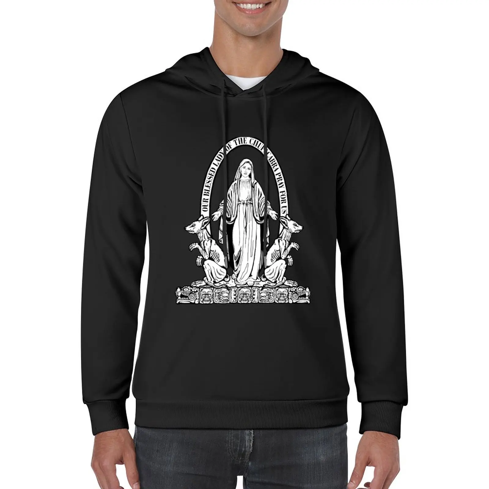 New Our Lady of the Chupacabra Pullover Hoodie men's sweat-shirt set anime clothes hooded shirt mens hoodies
New Our Lady of the Chupacabra Pullover Hoodie men's sweat-shirt set anime clothes hooded shirt mens hoodies