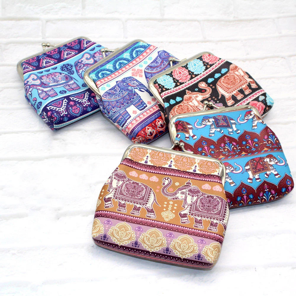 Mini Coin Purses Bohemia Small Wallet Elephant Printing Ladies Clutch Change Purse Female Mini Money Bag Pu Leather Wallet
Mini Coin Purses Bohemia Small Wallet Elephant Printing Ladies Clutch Change Purse Female Mini Money Bag Pu Leather Wallet