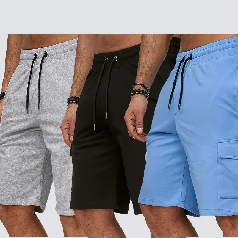 New trendy oversized men's short sports workwear pants with multiple pockets, fitness pants, sports and casual capris 
New trendy oversized men's short sports workwear pants with multiple pockets, fitness pants, sports and casual capris