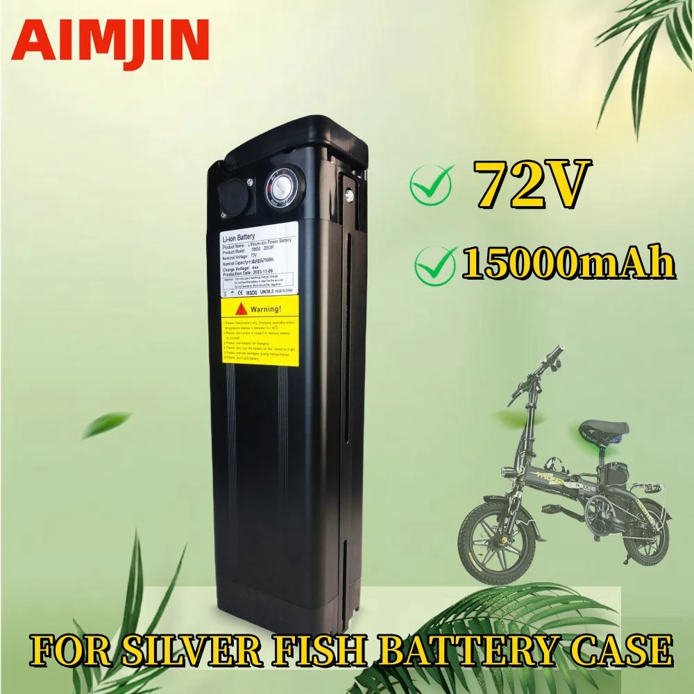 Ebike Battery 72V 15Ah Lithium ion Battery Pack for Silver Fish Style Electric Bike Battery with Aluminum Case Anti-theft Lock
Ebike Battery 72V 15Ah Lithium ion Battery Pack for Silver Fish Style Electric Bike Battery with Aluminum Case Anti-theft Lock