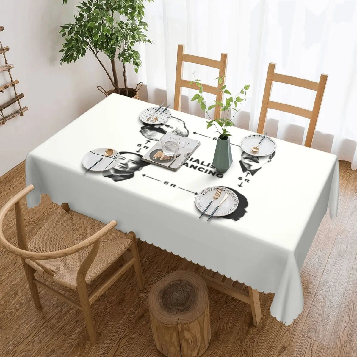 Rectangular Fitted Socialist Distancing Table Cloth Oilproof Tablecloth Outdoor 40"-44" Table Cover
Rectangular Fitted Socialist Distancing Table Cloth Oilproof Tablecloth Outdoor 40"-44" Table Cover