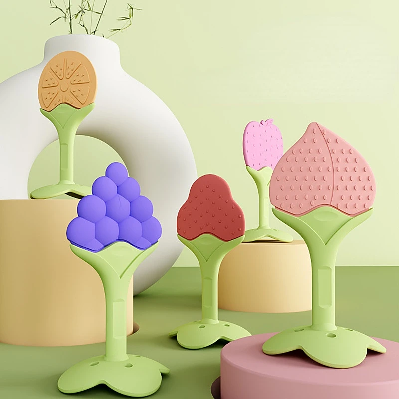 Teething Baby Toy Silicone Teether for Teeth Babies Accessories Newborn Fruit Sucking Chew Toys For Newborn Baby BPA-Fre Gift
Teething Baby Toy Silicone Teether for Teeth Babies Accessories Newborn Fruit Sucking Chew Toys For Newborn Baby BPA-Fre Gift