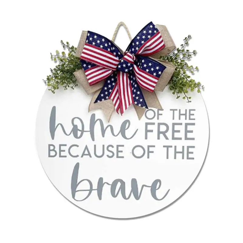 Front Door Wreath Independence Day Round Wood Hanger American Flag Patriotic Decoration Independence Day Decorations Doorplate
Front Door Wreath Independence Day Round Wood Hanger American Flag Patriotic Decoration Independence Day Decorations Doorplate