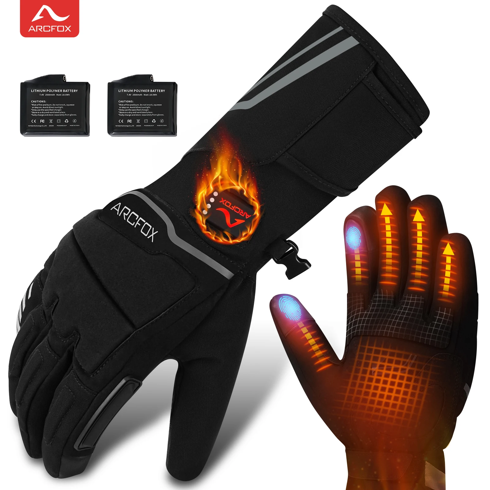 ARCFOX Winter Heated Gloves Skiing Men Women Warm Touch Screen For Motorcycle Skating Snow Hiking Camping Outdoor Sports New
ARCFOX Winter Heated Gloves Skiing Men Women Warm Touch Screen For Motorcycle Skating Snow Hiking Camping Outdoor Sports New