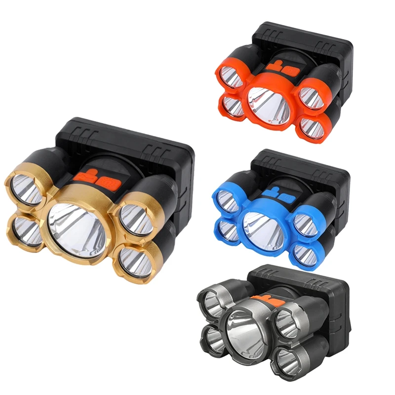 Strong LED Penta-Core Headlight Waterproof Strong Light Long Shot USB Rechargeable Headlight
Strong LED Penta-Core Headlight Waterproof Strong Light Long Shot USB Rechargeable Headlight