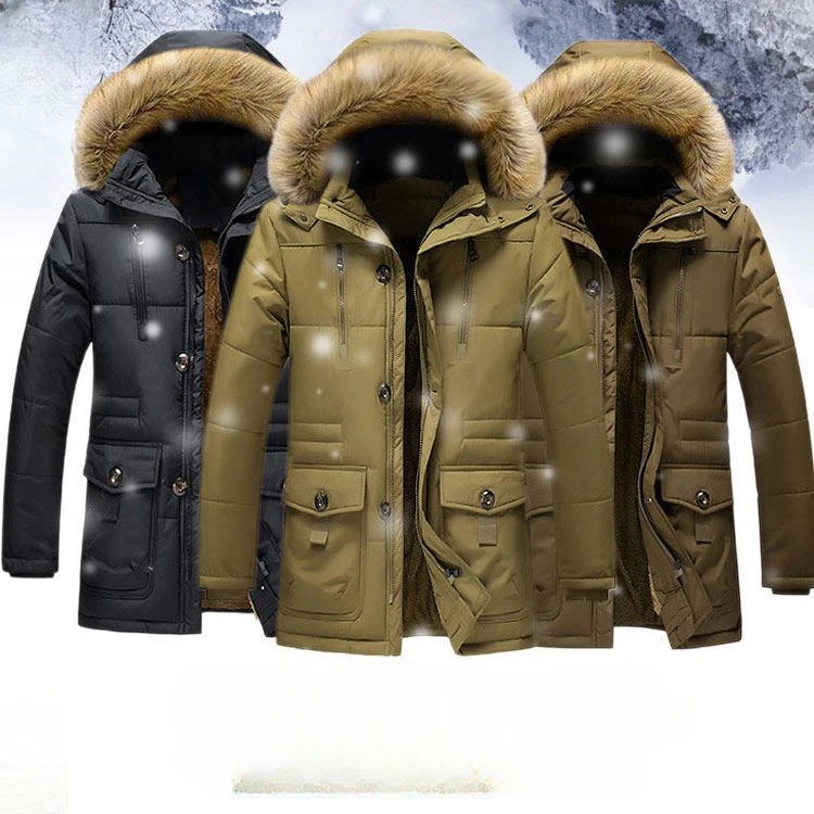 Mens 2023 New Fashion Winter Thick Casual Outwear Men's Fur Collar Hooded Parkas Male Velvet Warm Cotton-padded Jackets F493
Mens 2023 New Fashion Winter Thick Casual Outwear Men's Fur Collar Hooded Parkas Male Velvet Warm Cotton-padded Jackets F493