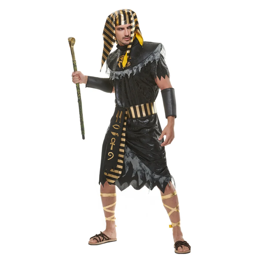 Black Man Halloween Egyptian Traditional King Costumes Adult Pharaoh of Egypt Cosplay Carnival Purim Role Play Show Party Dress
Black Man Halloween Egyptian Traditional King Costumes Adult Pharaoh of Egypt Cosplay Carnival Purim Role Play Show Party Dress