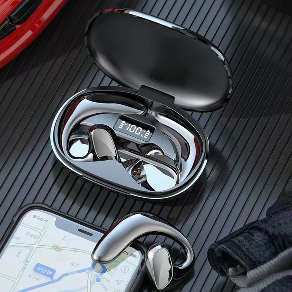 Air Conductive Bluetooth Headset Waterproof LED Display Headset Stereo Headset With Microphone Wireless Sports Headset New
Air Conductive Bluetooth Headset Waterproof LED Display Headset Stereo Headset With Microphone Wireless Sports Headset New