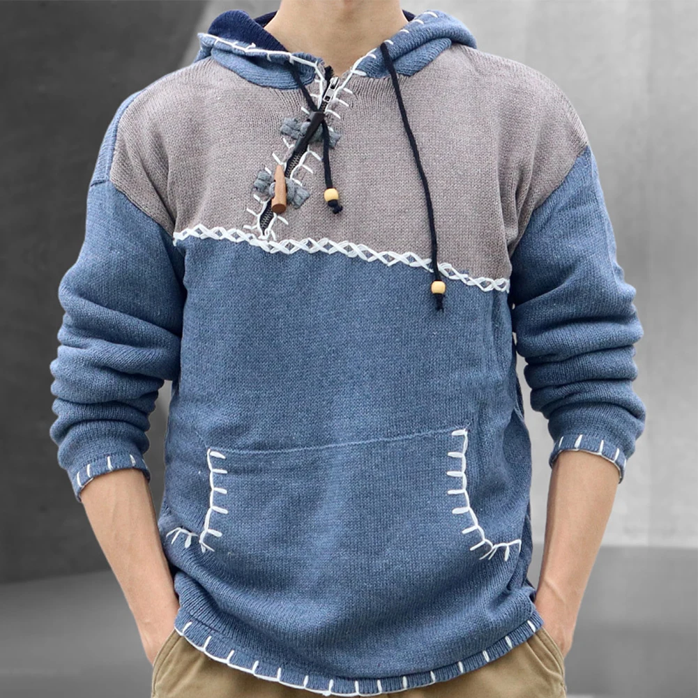 Men Hooded Zip Neck Long Sleeve Sweater Jumper Top Knitwear Pullovers Sweatshirt 
Men Hooded Zip Neck Long Sleeve Sweater Jumper Top Knitwear Pullovers Sweatshirt