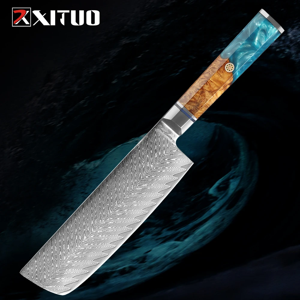 Nakiri Knife 7 inch Japanese Kitchen Knife Nakiri Chef Knife Damascus Steel Vegetable Knife Hand Forged Cooking Cutting Knife
Nakiri Knife 7 inch Japanese Kitchen Knife Nakiri Chef Knife Damascus Steel Vegetable Knife Hand Forged Cooking Cutting Knife