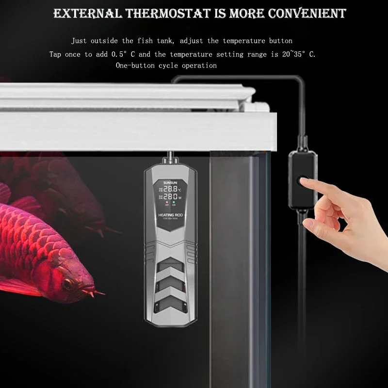 Temperature Adjustable Control Tank LED Constant Rod Fish Digital Heating Aquarium New Temp
Temperature Adjustable Control Tank LED Constant Rod Fish Digital Heating Aquarium New Temp