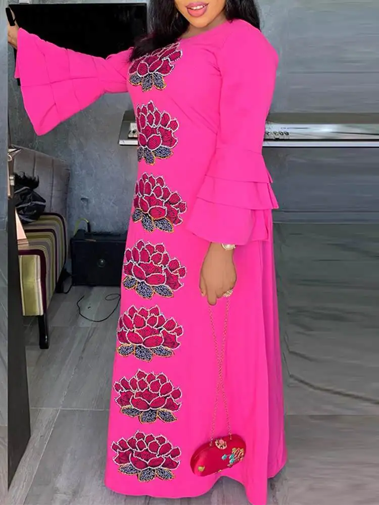 2023 VONDA Women Bohemian Long Maxi Dress Autumn Long Flare Sleeve Beach Pleated Printed Party Dress Vintage Holiday Vestidos
2023 VONDA Women Bohemian Long Maxi Dress Autumn Long Flare Sleeve Beach Pleated Printed Party Dress Vintage Holiday Vestidos
