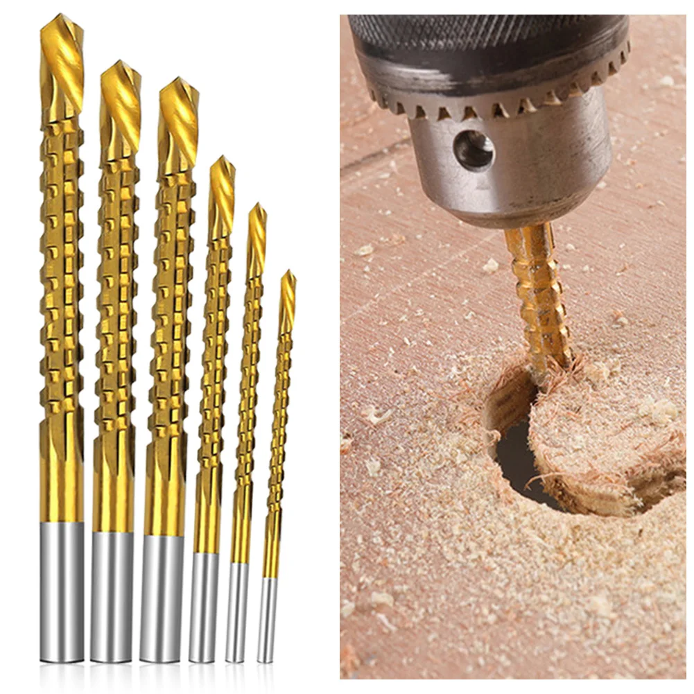 2022 Hot 6pcs 3-8mm Titanium Coated HSS Drill Bit Tool Set Sawtooth Bit Wood Metal Plastic Hole Grooving Kit Woodworking Tool
2022 Hot 6pcs 3-8mm Titanium Coated HSS Drill Bit Tool Set Sawtooth Bit Wood Metal Plastic Hole Grooving Kit Woodworking Tool