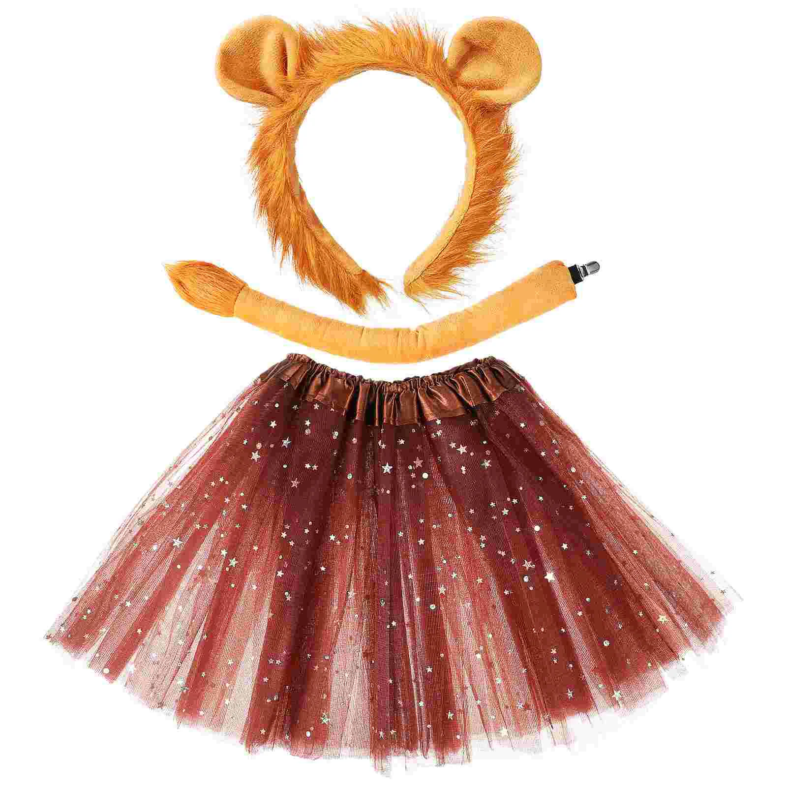 Lion Ears Headband Lion Tail Lion Tutu Skirt Set Cosplay Animal Costume Accessories
Lion Ears Headband Lion Tail Lion Tutu Skirt Set Cosplay Animal Costume Accessories