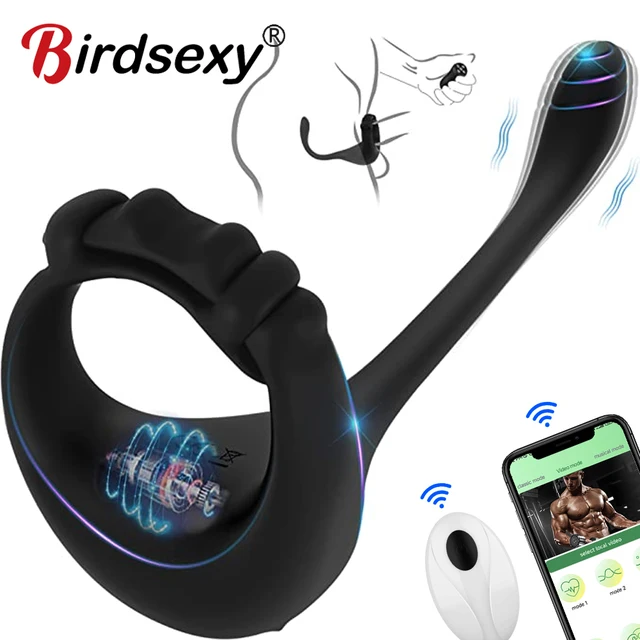Andrea Bluetooth-Vibromasseur de prostate pour homme, massage anal, plug anal, anneau de pénis, mastjaune, jouet sexuel pour homme 1