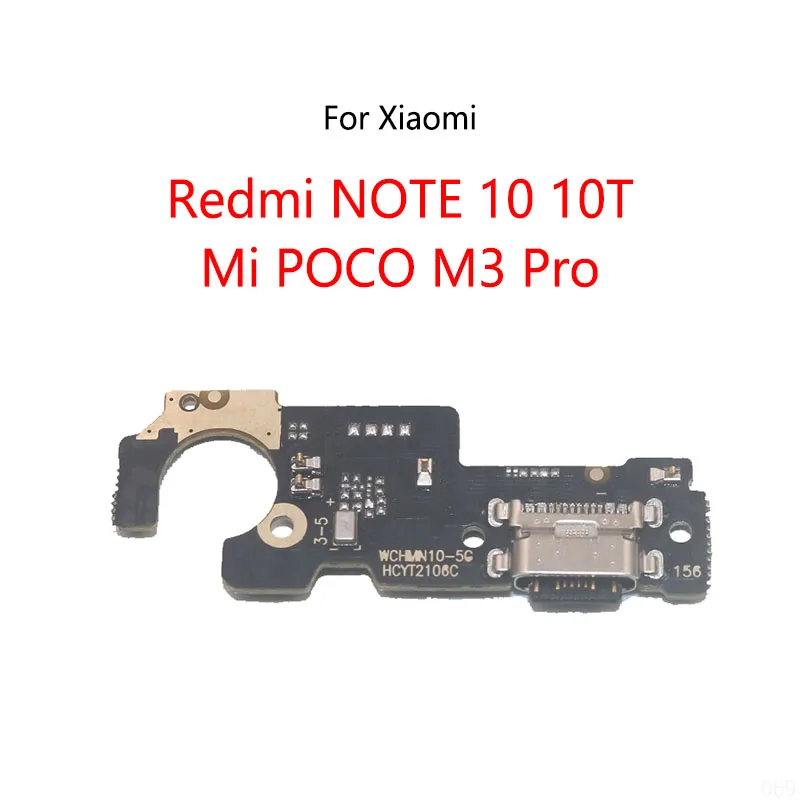 

Док-станция с USB-разъемом для зарядки, гибкий кабель для Xiaomi Redmi NOTE 10 10T / Mi POCO M3 Pro, Модуль платы для зарядки