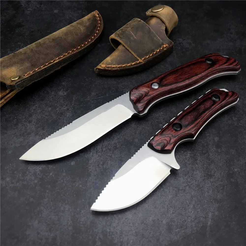 

Нож для выживания gocvk 15002 с кожаным футляром, военные тактические боевые ножи для повседневного использования, инструменты для кемпинга и охоты Hikking, 15017 ножей