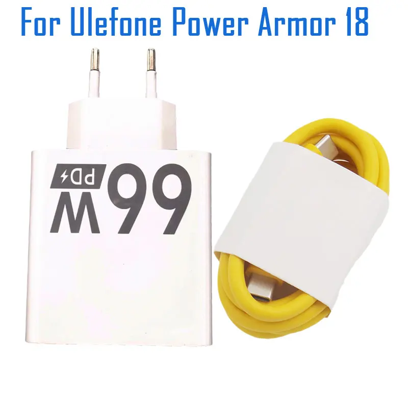 New Original Power Armor 18 Charger Official Adapter Charger Plug Type-C Cable Data Line For Ulefone Power Armor 18 Smart Phone
New Original Power Armor 18 Charger Official Adapter Charger Plug Type-C Cable Data Line For Ulefone Power Armor 18 Smart Phone