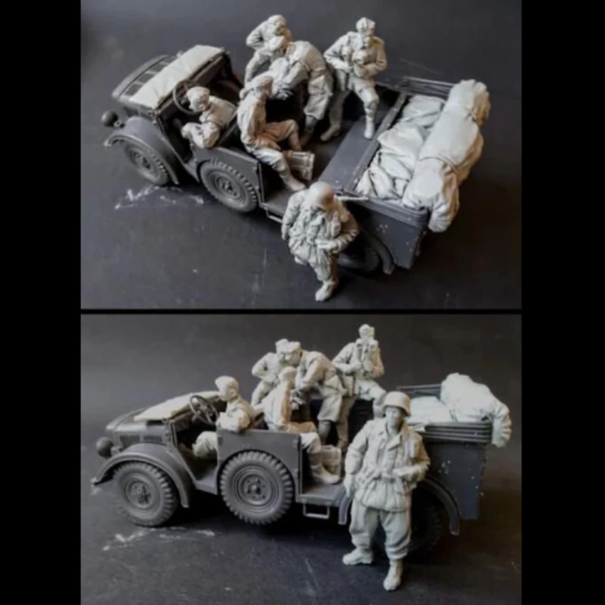 Resin soldier 1/35 modern Staff set (6 figures waccessory) (NO CAR ) Model Unassambled Unpainted Figure Building Kit
Resin soldier 1/35 modern Staff set (6 figures waccessory) (NO CAR ) Model Unassambled Unpainted Figure Building Kit