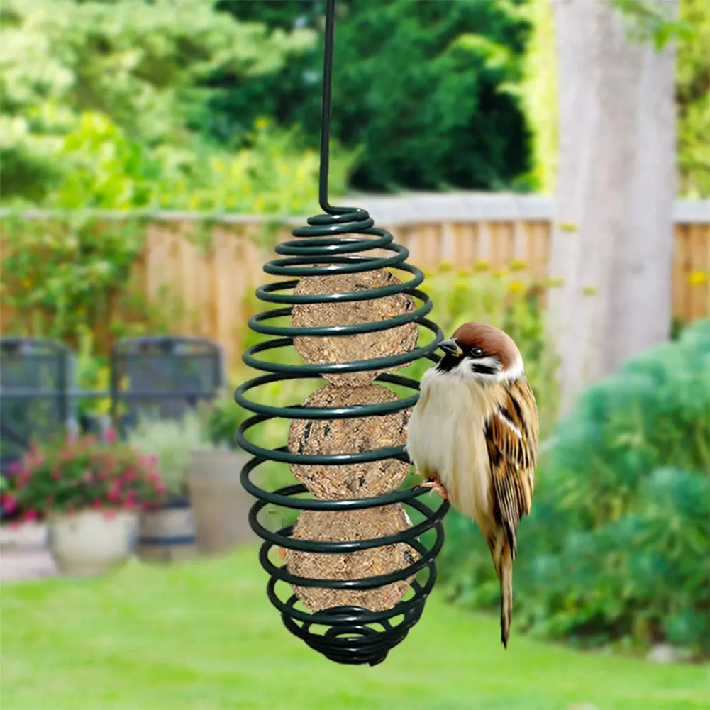 Bird Pet Supplies Feeder Automatic Wild Bird Spiral Feeding Tool with Carrying Hook Metal Hanging Fat Ball Holder 7.5*7.5*28CM
Bird Pet Supplies Feeder Automatic Wild Bird Spiral Feeding Tool with Carrying Hook Metal Hanging Fat Ball Holder 7.5*7.5*28CM