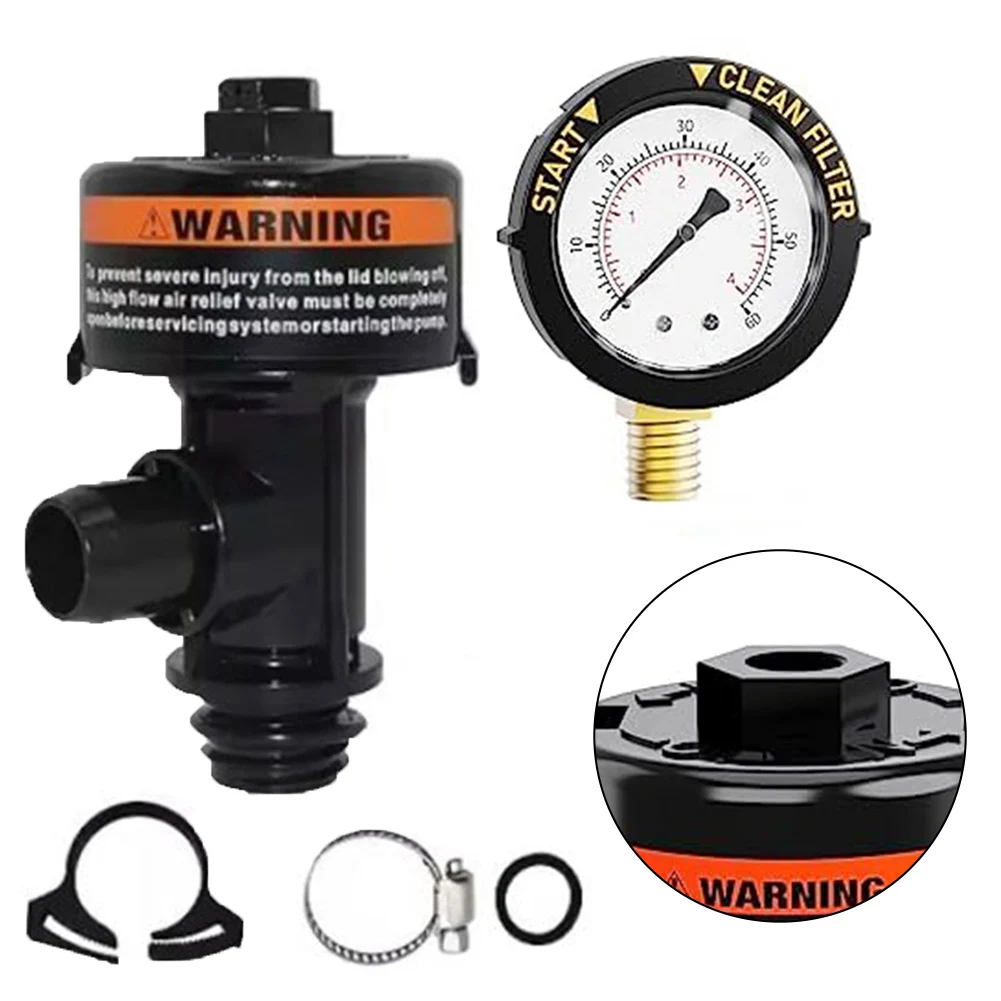 Swimming Pool Spa Filter Air Relief Valve With Pressure Gauge Plug O-Ring Clip Outdoor Hot Tubs Filter Accessories
Swimming Pool Spa Filter Air Relief Valve With Pressure Gauge Plug O-Ring Clip Outdoor Hot Tubs Filter Accessories