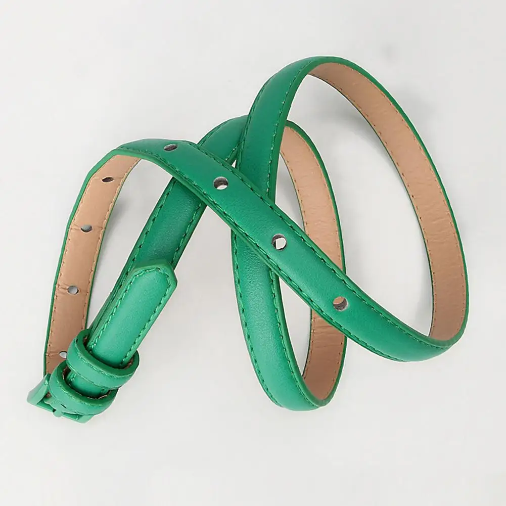 Женский тонкий ремень, стильный женский ремень с регулируемой длиной, дизайн с несколькими отверстиями, тонкий для джинсов, универсальный 
Женский тонкий ремень, стильный женский ремень с регулируемой длиной, дизайн с несколькими отверстиями, тонкий для джинсов, универсальный