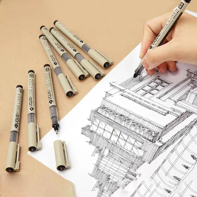 Водостойкие чернильные художественные маркеры, кисть, ручка для набросков, рисования, комиксов, пигментные линии, ручки, офисные и школьные канцелярские принадлежности
Водостойкие чернильные художественные маркеры, кисть, ручка для набросков, рисования, комиксов, пигментные линии, ручки, офисные и школьные канцелярские принадлежности