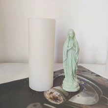 3d Virgin Mary Candle Silicone Mold Prayer Plaster Statue Making Molds Home Handmade Ornament Decoration Stone Figure Blessing
3d Virgin Mary Candle Silicone Mold Prayer Plaster Statue Making Molds Home Handmade Ornament Decoration Stone Figure Blessing