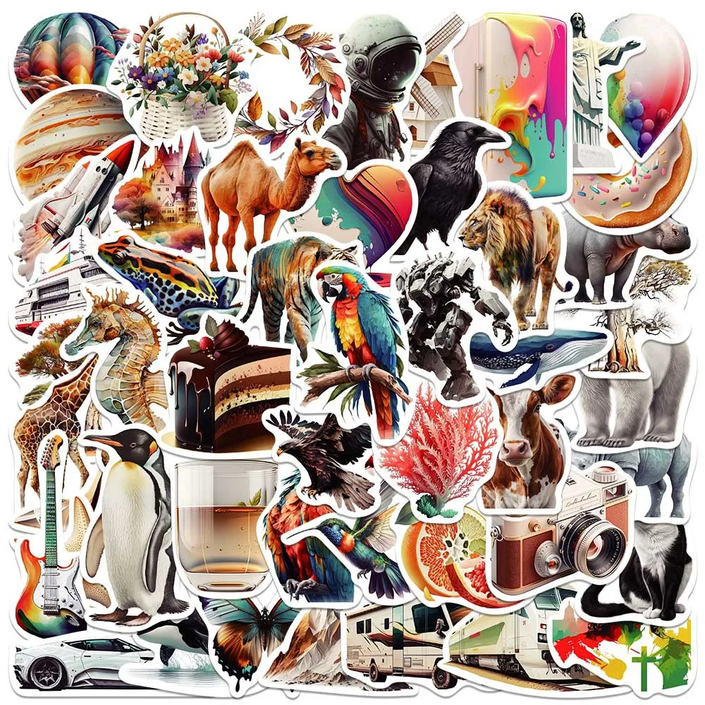 50 шт., водонепроницаемые Стикеры для багажа, ноутбука 
50 шт., водонепроницаемые Стикеры для багажа, ноутбука