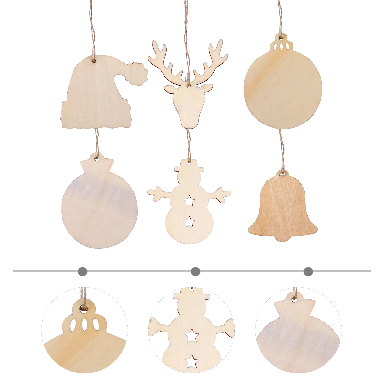60 Pcs Christmas Wood Chips Slices Wooden Xmas Decor Tree Ornament Pendant Hanging Embellishment 
60 Pcs Christmas Wood Chips Slices Wooden Xmas Decor Tree Ornament Pendant Hanging Embellishment