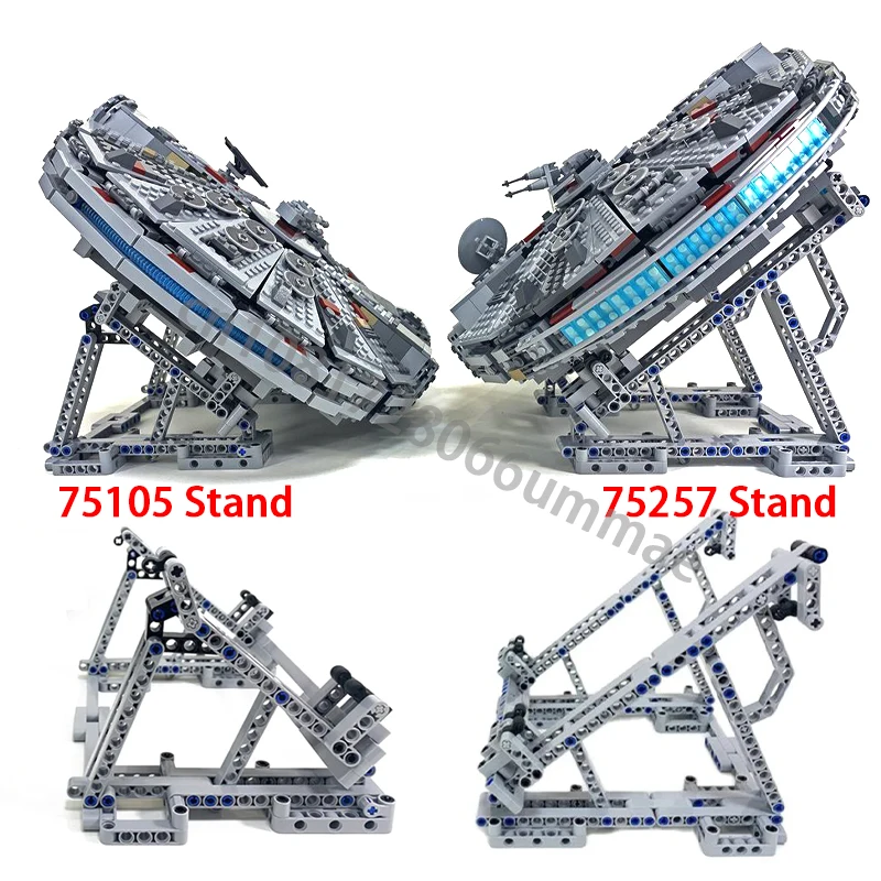 

The Display Stand for Millennium 75257 Falcon Vertical MOC Building Blocks Bricks Compatible for 05007 75105 Ultimate Collectors