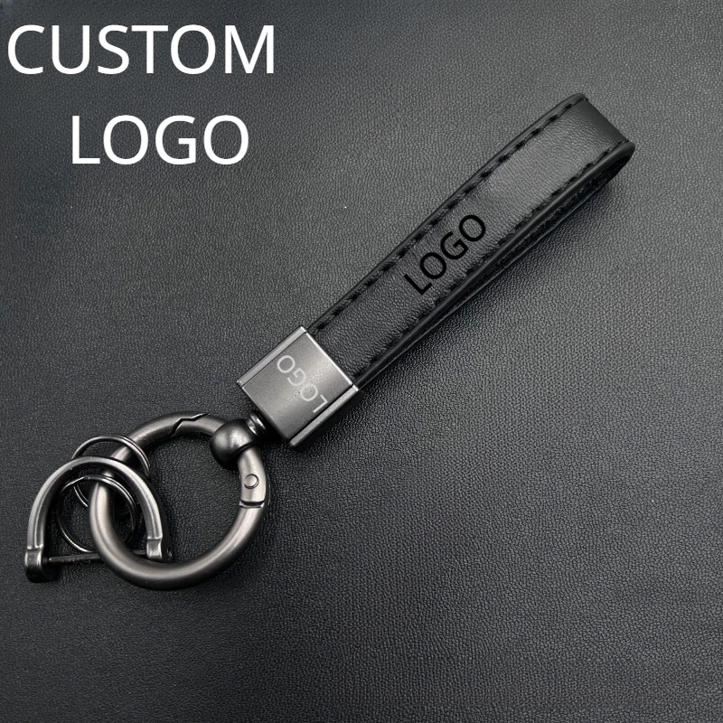 

Customized Superfiber Leather Car Logo Key Chain Ring Laser Engrave Keychain for Men and Women Retro Vintage Personalize Keyring