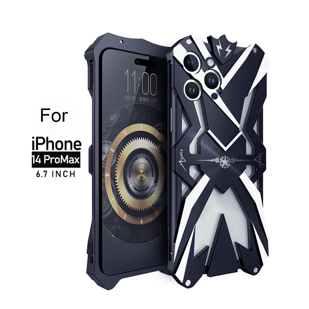 Металлический армированный чехол для iPhone 14 Pro Max и iPhone 14 Plus, алюминиевый сверхпрочный защитный чехол, Прямая поставка
Металлический армированный чехол для iPhone 14 Pro Max и iPhone 14 Plus, алюминиевый сверхпрочный защитный чехол, Прямая поставка
