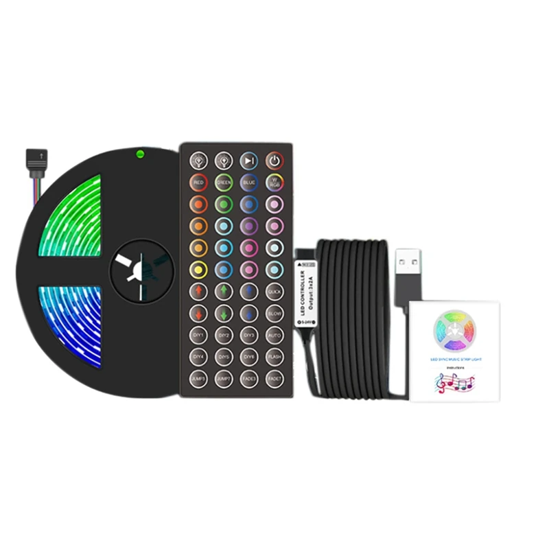 Фонарь с изменением цвета, RGB-подсветка для музыки, 44 инфракрасного пульта дистанционного управления
Фонарь с изменением цвета, RGB-подсветка для музыки, 44 инфракрасного пульта дистанционного управления