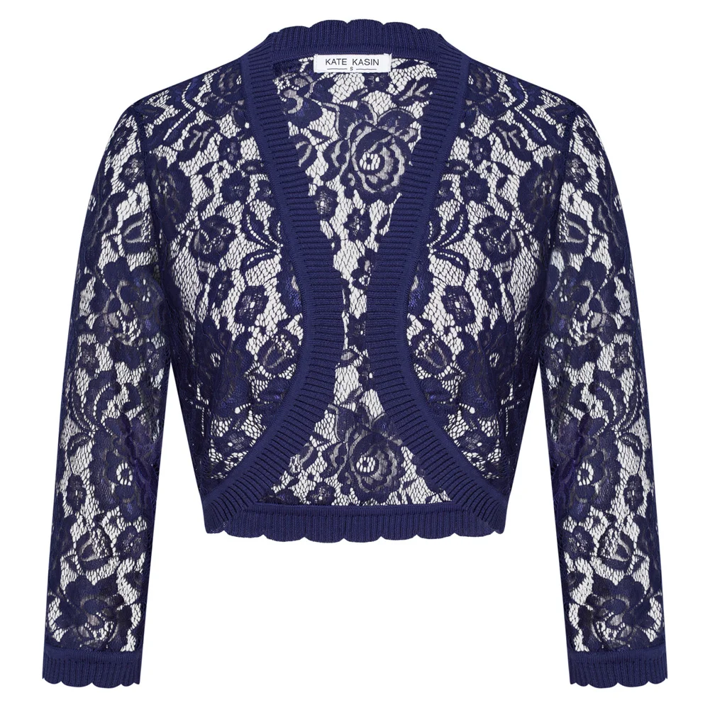 KK Women Shrug See-Through Sexy Elegant Lace 3/4 Sleeve Autumn Open Front Irregular Hem Cropped Bolero Ultrathin Jacket
KK Women Shrug See-Through Sexy Elegant Lace 3/4 Sleeve Autumn Open Front Irregular Hem Cropped Bolero Ultrathin Jacket