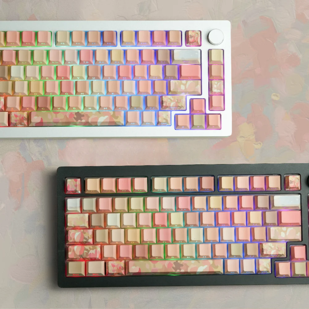 Tulip Sea Side Engraving Creative Personalized Translucent Keycaps PBT 130 Keys CHERRY for 64/96/104/108 Mechanical Keyboards
Tulip Sea Side Engraving Creative Personalized Translucent Keycaps PBT 130 Keys CHERRY for 64/96/104/108 Mechanical Keyboards