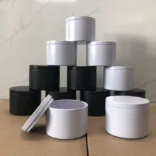 

Candle Jars for Making Candles - 12pcs 8oz Candle Tins with Lids Round Containers Storage Holders for Party Favors Black White