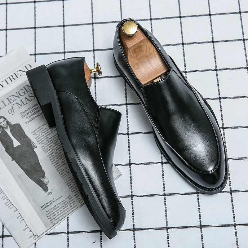 Classic Brand Men's Genuine Leather Shoes British Style Men's Business Shoes Low Heel Men's Loafers Party Men's Dress Shoes
Classic Brand Men's Genuine Leather Shoes British Style Men's Business Shoes Low Heel Men's Loafers Party Men's Dress Shoes
