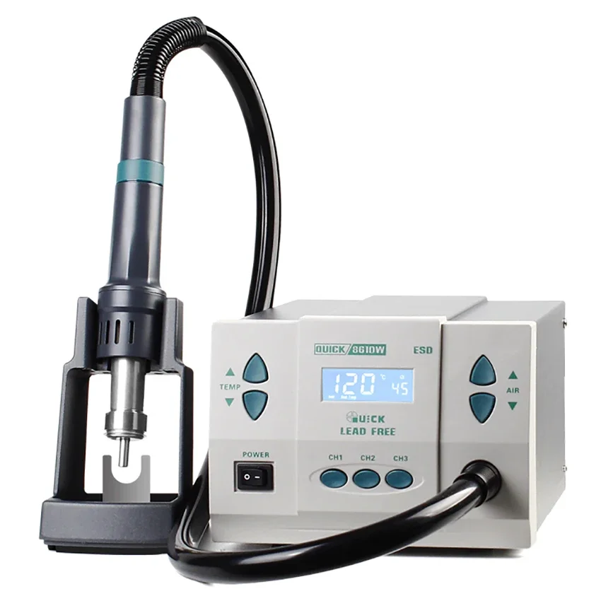 

1000W Microcomputer Temperature Quick 861DW soldering station for Repairing Rework Station Hot Air Heat Gun Lead Free Tool Kit