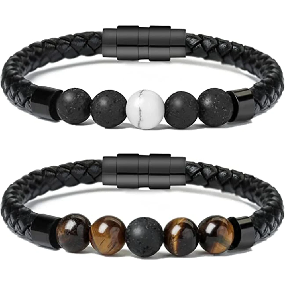 Genuine Leather Bracelet For Ashes Natural Lava Stone Beads Urn Bangle Men Chakra Healing Balancing Keepsake Cremation Jewelry
Genuine Leather Bracelet For Ashes Natural Lava Stone Beads Urn Bangle Men Chakra Healing Balancing Keepsake Cremation Jewelry