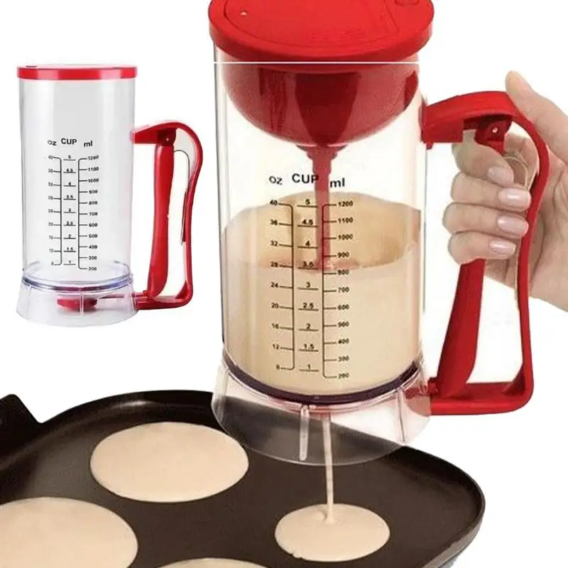 Pancake Batter Dispenser Multi Functional Waffle Cookies Maker Portable Muffins Cream Measuring Jar Baking & Pastry Making Tools
Pancake Batter Dispenser Multi Functional Waffle Cookies Maker Portable Muffins Cream Measuring Jar Baking & Pastry Making Tools