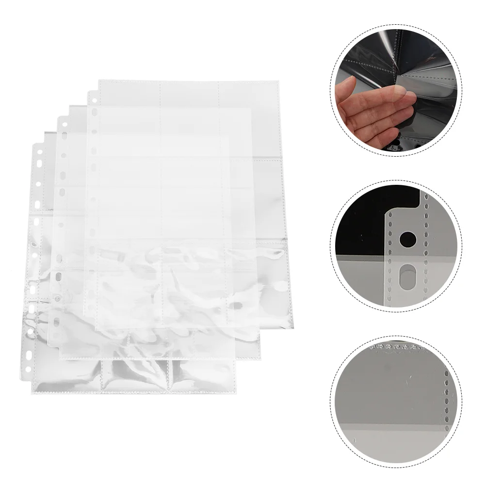 30 Sheets High Capacity Loose-leaf Storage Bag Picture Album Pp Card Refill Pages
30 Sheets High Capacity Loose-leaf Storage Bag Picture Album Pp Card Refill Pages